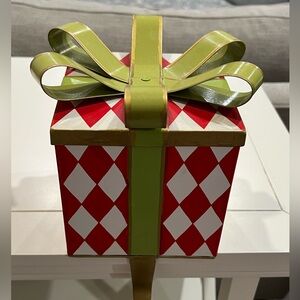 Ballard Design Present Stocking Holder, Harlequin Print